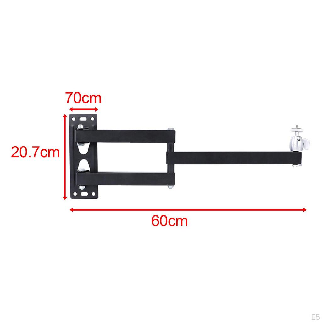 Compact Adjustable Projector Wall Mount Stand 360° Rotation for Home Theater