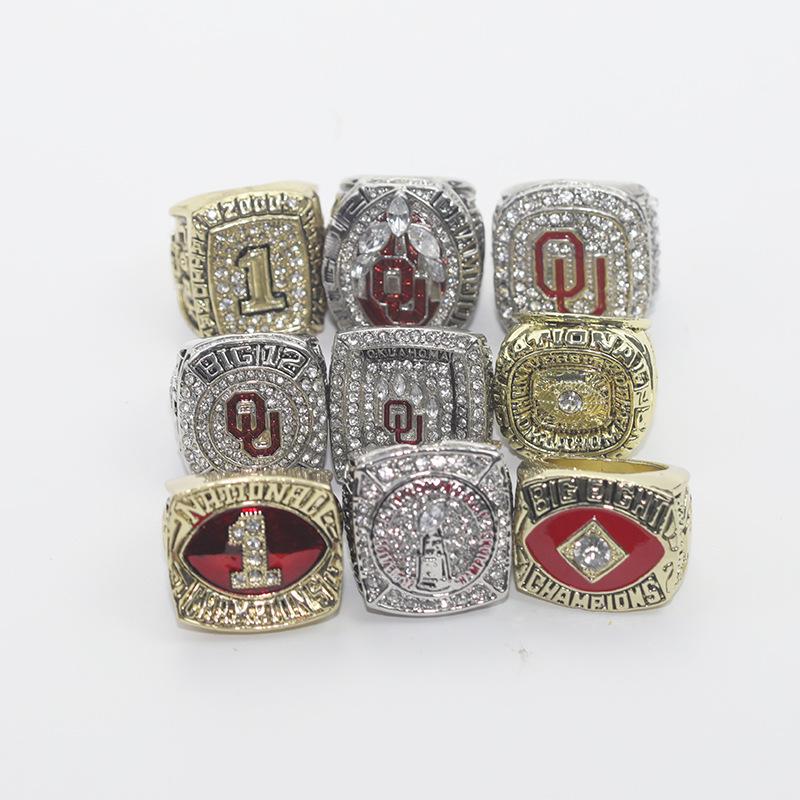 Oklahoma State Cowboys Championship Ring Set - 9 Pieces Size 11