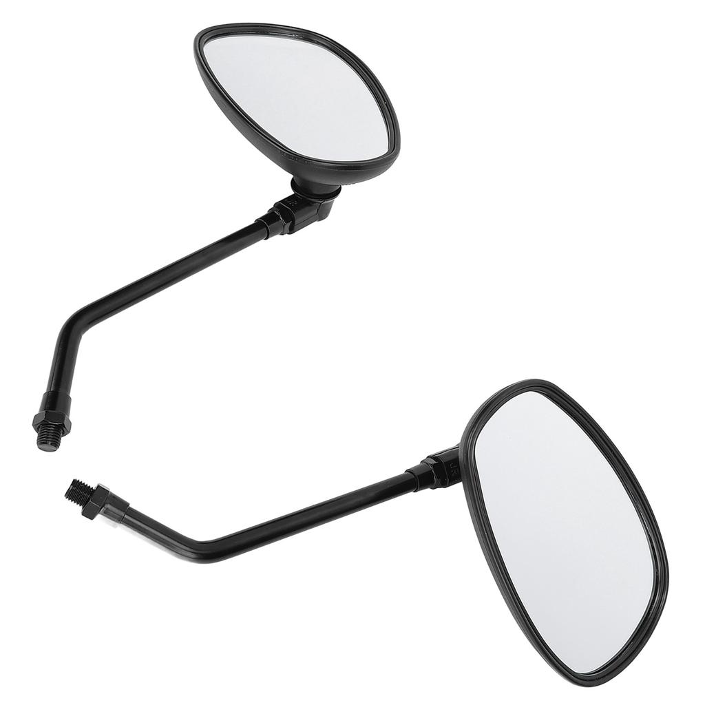 1 Pair Motorcycle Rear View Mirror 360 Degree Adjustable Handlebar Side Mirror with M8 M10 Threaded