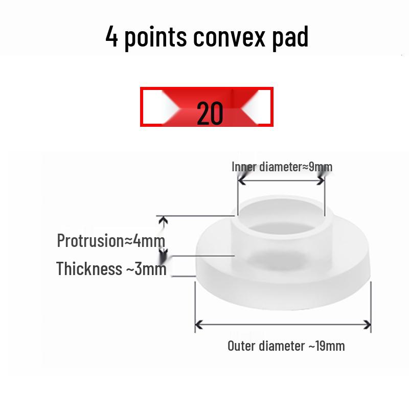 Silicone Rubber Washer for Shower Head 4-Inch Hose Seal Filter