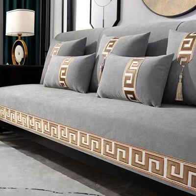 Four Season Universal Anti Slip Sofa Cushion Sofa Bed Combination Sofa Cover Chenier Chinese Style Dust-proof Couch Mat Decor
