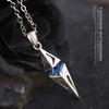 Trendy Men's Starburst 3D Hip-Hop Rhombus Necklace - Niche, Cool, and Handsome Design.