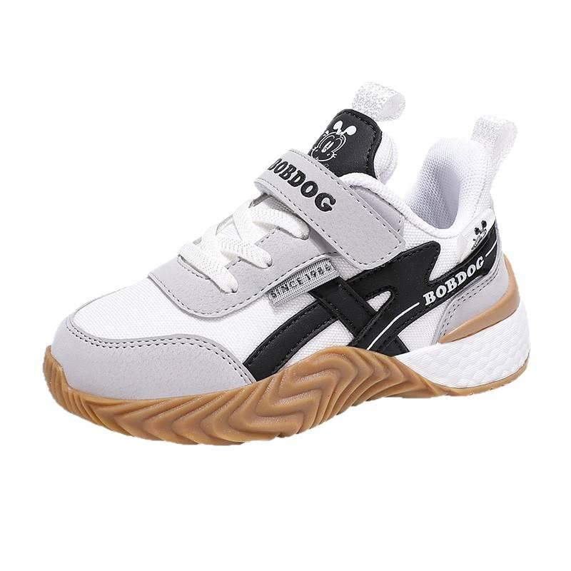 Babu Bean Boys Shoes 2025 Autumn New Children's Double Mesh Breathable Sneakers Medium and Older Children's Fashion Versatile Running Shoes