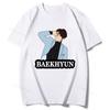 Korean Popular Clothes Playera Kpop Baekhyun Graphic T Shirts Unisex Tshirt Short Sleeve Women Unisexs Y2k Clothing
