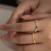 Vintage Hollow Lucky Ring Gold Silver Plated Coin Money Catcher Finger Rings