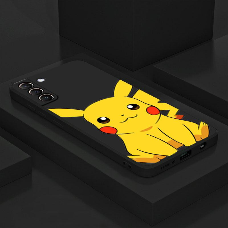 Pikachu Pokemon Case For Samsung Galaxy S20 S22 Ultra S21 FE S10 S9 Plus Note 20 10 Lite 9 Soft Phone Cover Shell