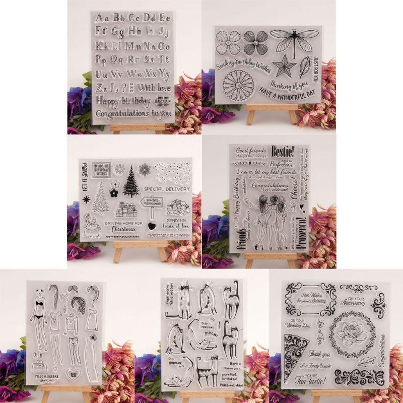 Happy Birthday Silicone Clear Stamp Seal DIY Scrapbook Embossing Album Decor for Top Sale