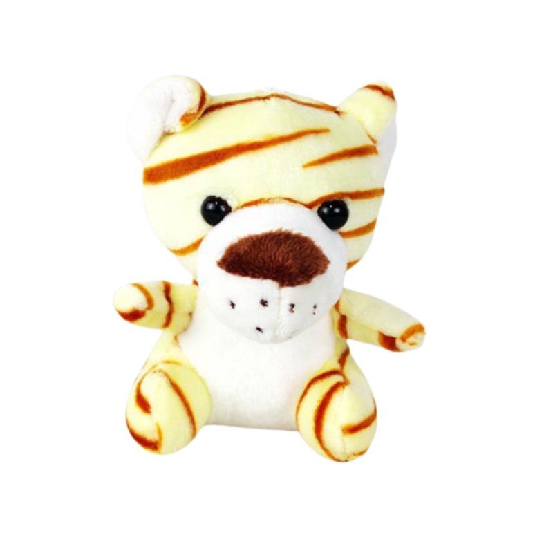 Großhandel mit Greifautomaten-Plüschtieren aus Waldtier-Materialien (10 cm), Tiger und Löwe (Plüschtiere), Schlüsselanhänger, Dekorationen und Accessoires aus Plüsch, PP-Baumwolle, individuell gestaltbar)