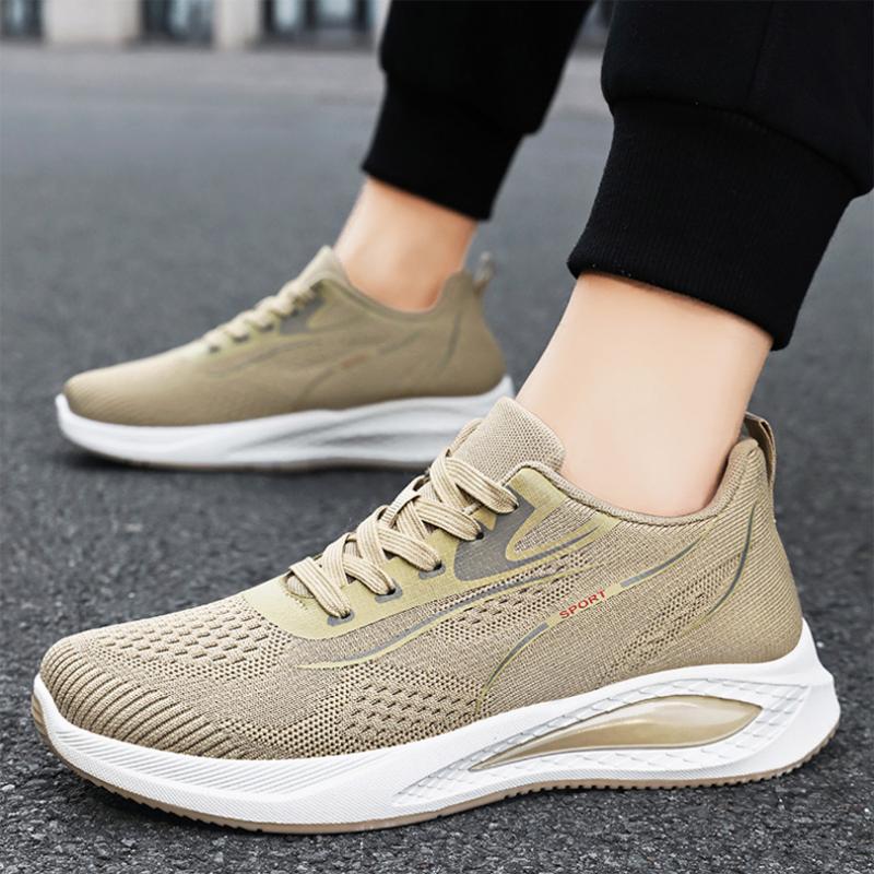 Men's Sports Shoes Summer Lightweight Breathable Men's Casual Shoes Soft Sole Shock Absorption Mesh Wear-resistant Running Shoes Mesh Shoes