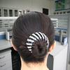 "Elegant Rhinestone Hair Clip & Ponytail Holder - Bird's Nest Design"