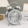 Metal Frame Bedroom Alarm Clock with Night Light Loud Alarm Clock Twin Bell Alarm Clock  Desktop