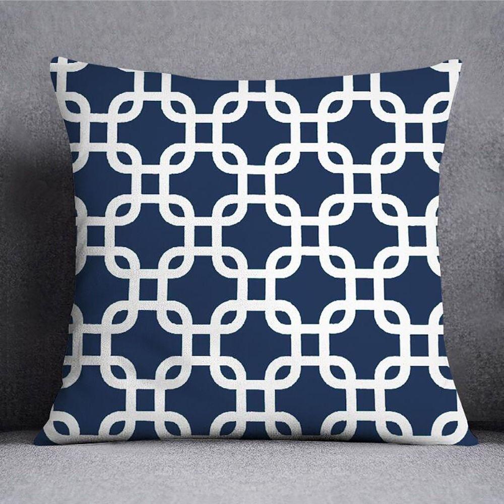 Gufu Geometrischer Kissenbezug Sofa Wohnzimmer Kissenbezug Büro Lendenkissen Nachttisch Quadratischer Kissenbezug Abnehmbar und Waschbar