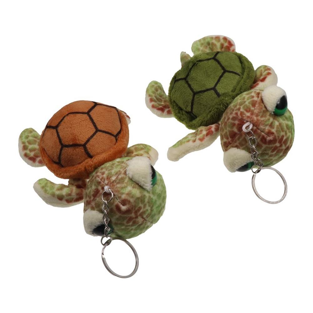 Turtle Turtle Plush Keychain Soft Plush Toy Keyring Key Chains Turtle Doll Pendant  Children Toys