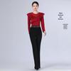 2026 Women's Sequin Ruffle Leotard - High-End Spring/Summer Figure Training & Etiquette Outfit