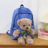 Internet Celebrity Cute Bear Doll Backpack Female 2025 New Student Bag Personalized Versatile Casual Backpack