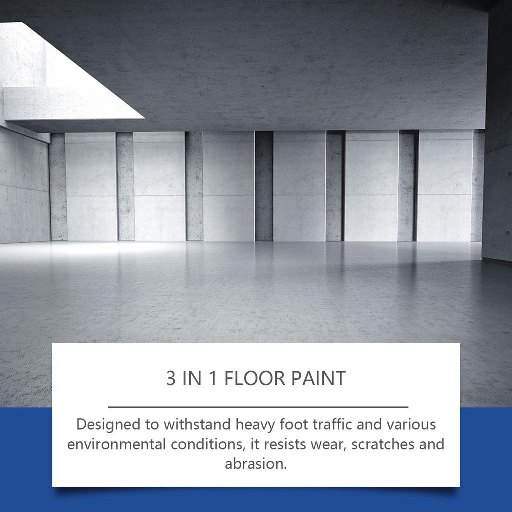 Tři v jednom barva na podlahu, Barva odolná proti opotřebení, Ochranná barva na podlahu, Nesnadno se odlupuje, Rychleschnoucí barva na podlahu se štětcem