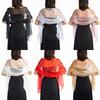 Silky Shawl Wedding Shawl Elegant Party Capes Decoration Scarf Retro Women Shawls Wraps  Bridesmaid