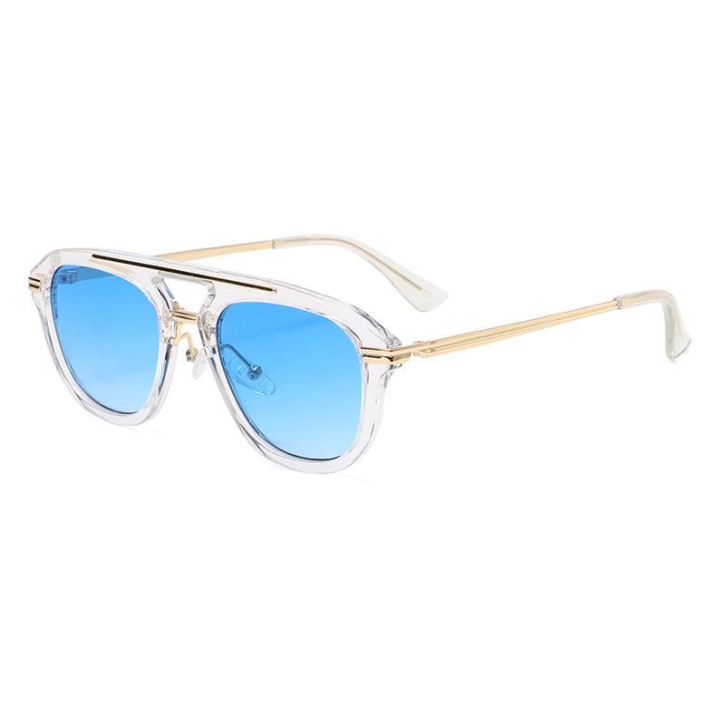 3502 Fashion Pilot Sunglasses for Men Women, Retro Double Bridge Sun Glasses, Vintage Personalized Avaitor UV400 Shades 603384