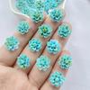 50Pcs New Cute Resin Mini Colorful Flowers Series Flat Back  Manicure Parts Embellishments For Hair Bows Accessorie