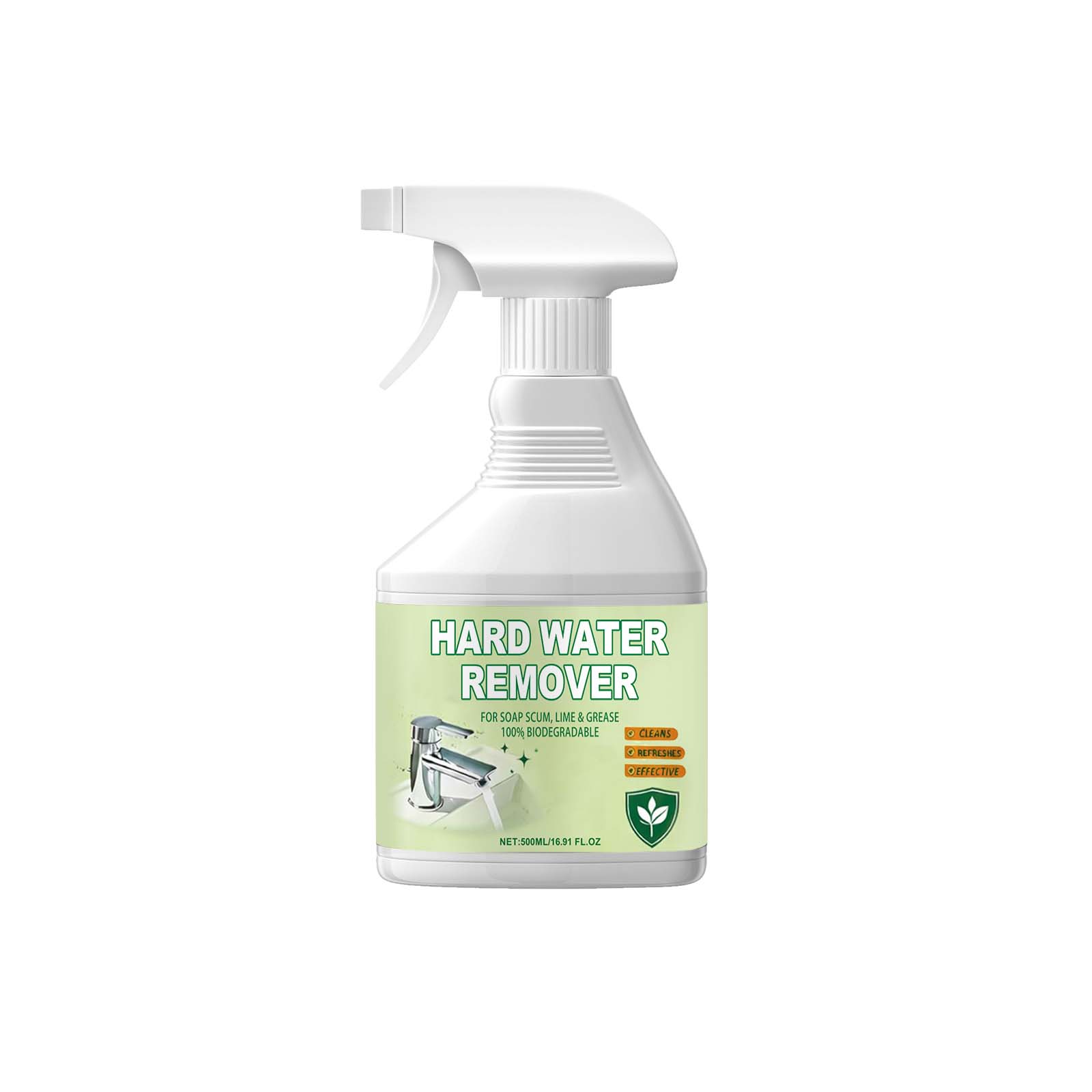 Multi-Purpose Hard Water Stain Remover - Effective Cleaner for Kitchen & Bathroom Sink Stains, Leaves Surfaces Clean and Shiny 500ml