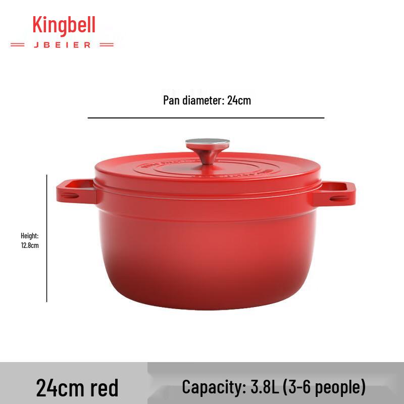 Jingbeier Enamel Ceramic Stew Pot