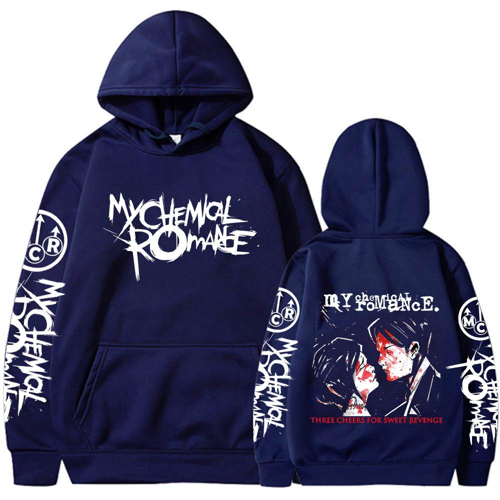 My Chemical Romance Three Cheers for Sweet Revenge Hoodies Black Parade Punk Emo Sweatshirts Men's Women Vintage Gothic Pullover