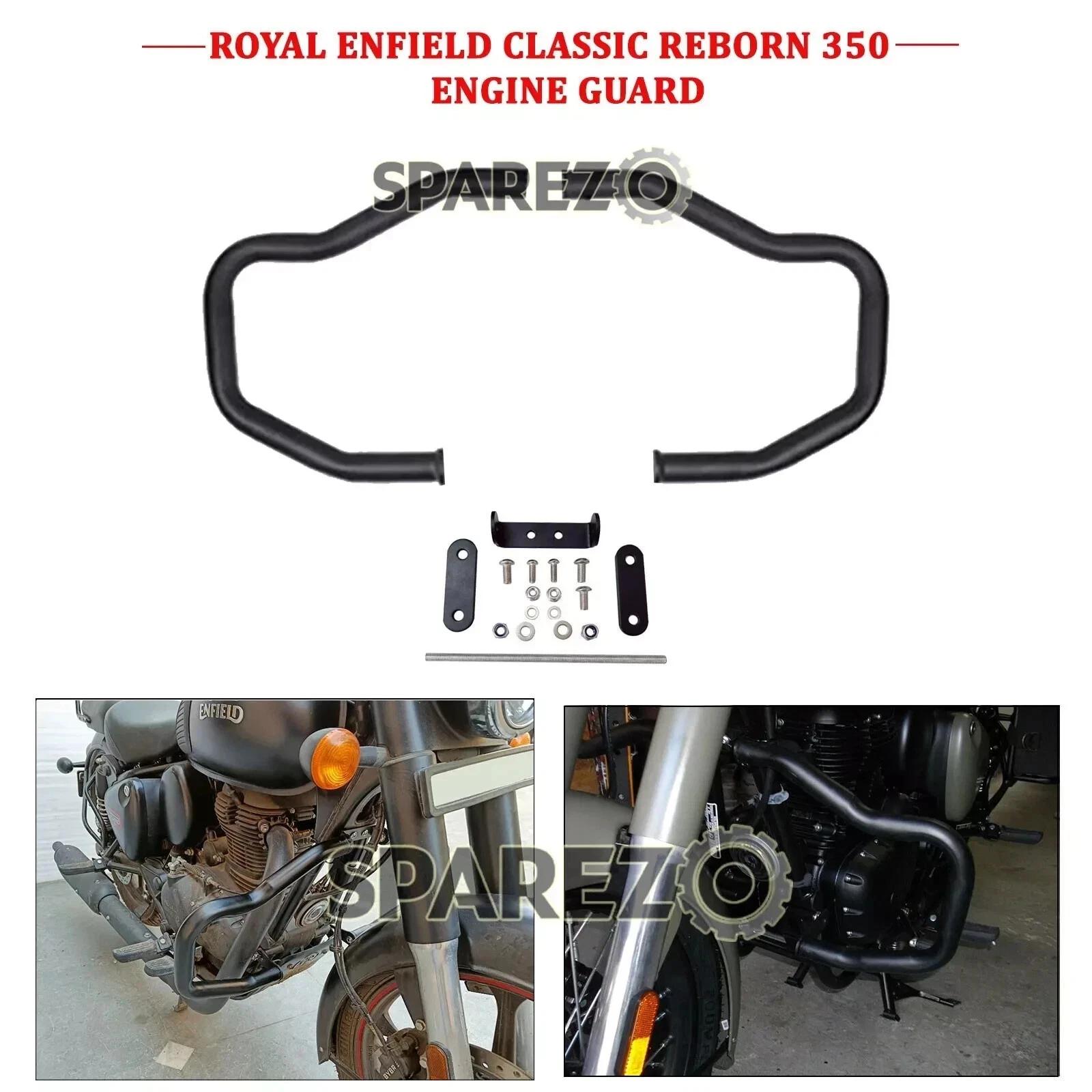 

For Royal Enfield Classic Reborn 350 Crash Engine Guard, Black