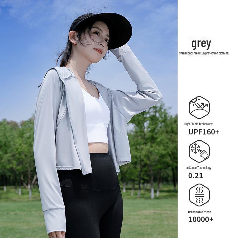 UPF 50+ Women's Summer Sun Protection Shawl: Ultra-Thin, Breathable, Anti-UV Ice Silk Jacket.