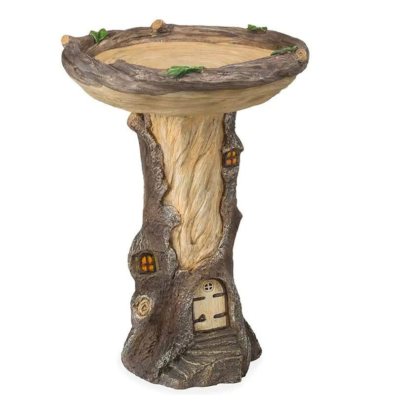 Fox Bird Feeder Craft Resin Decor For Garden And Outdoor Bird Watching