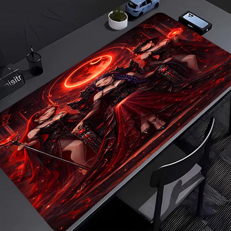 Dämonenjäger Mauspads - Rutschfeste Gummibasis, Glatte Oberfläche für Arbeit, Gaming, Büro und Zuhause, Schreibtisch-Mauspad
