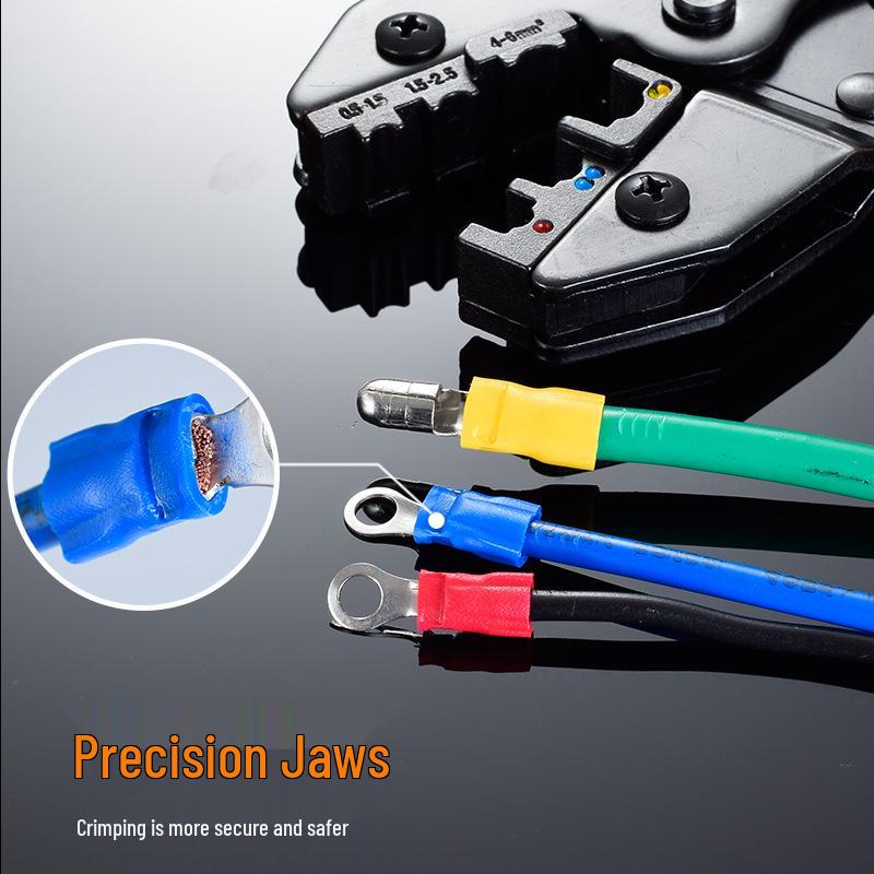 Pre-insulated Terminal Crimping Pliers Set, Electrician Wire Lug Cold Crimp, 30J