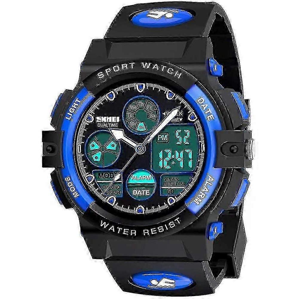 Kids Digital Sport Watch, Boys Girls Waterproof Sports Outdoor Watches Children Casual Electronic Analog Quartz Wrist Watches With