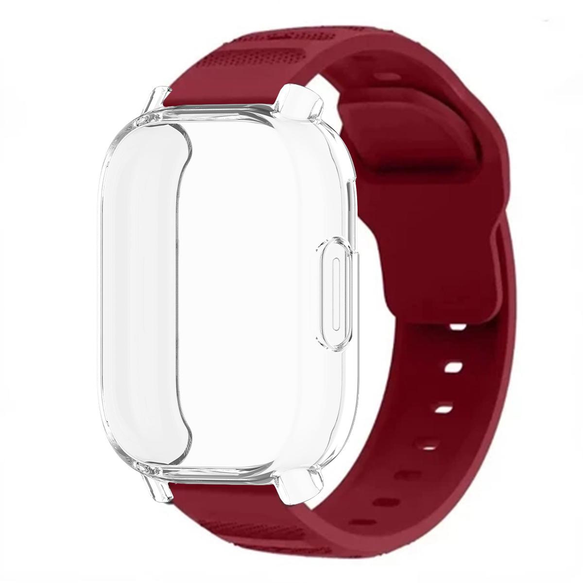 

Protector Case+Soft Silicone Strap For Xiaomi Redmi Watch 5 active/5 Lite Full Cover Screen TPU Shell and Breathable Sport Band Redmi Watch 5 Lite