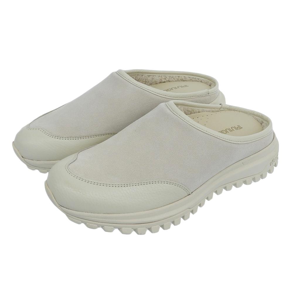 1piu1uguale3 Suede and Grained Leather 113 CALORE MULE Mule Sneakers, Off-white, Size 43, MRG602 Shoes 43 Off whiteUsed
