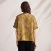 Zhaojun New Chinese Style Mulberry Silk Jacquard Short Sleeve Top