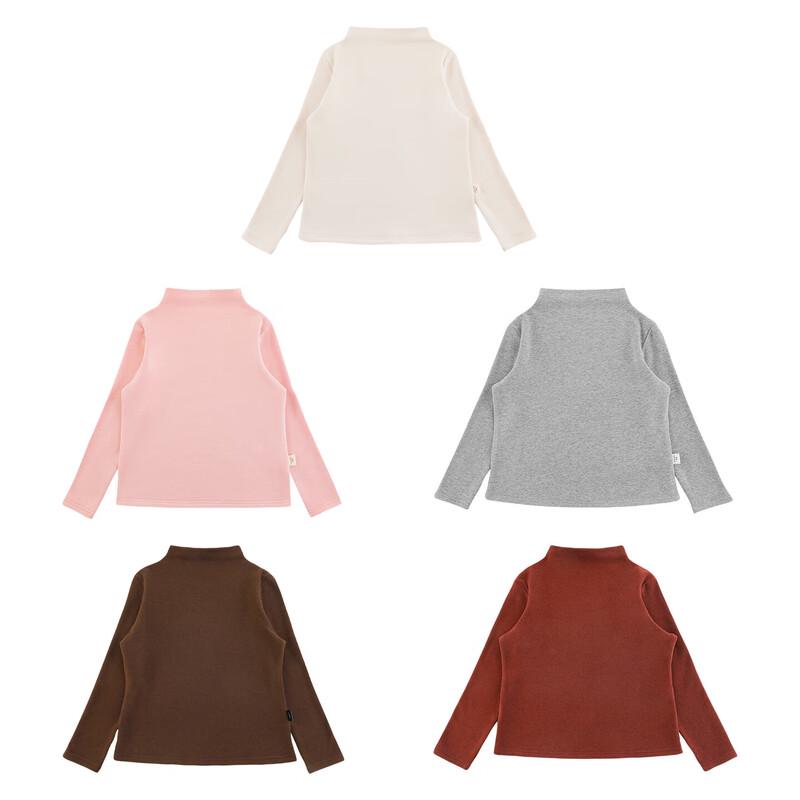 Yoyou Girls' Warm Solid Turtleneck Base Shirt