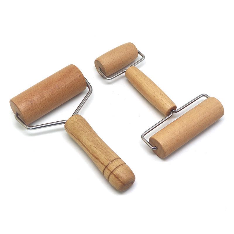 Beech Wood Double-Headed Rolling Pin Set for Baking and Dumplings