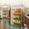 Kitchen Storage Shelf Modern Sliding Racks Corner Organization Rack Multifunctional Shelves Organizers Kitchens Accessories