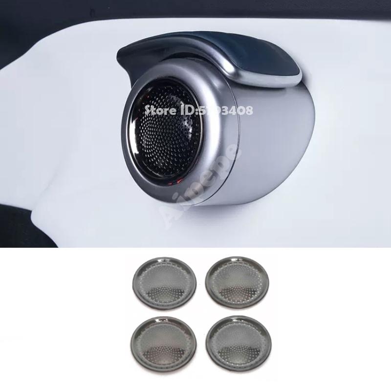 For BYD  ATTO 3 YUAN PLUS   ABS 4-door Speaker Ring Cover car door Audio Sound Frame Loudspeaker Sticker Trim