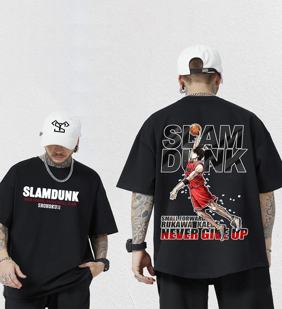Summer New Anime Slam Dunk Men's Short-sleeved T-shirt 100% Cotton T-shirt High-quality T-shirt