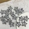 2/20PCS Star BB Red Hair Clip Girls Y2K Cute Silver Color Star Barrettes Women Simple Metal Snap Clip Headdress Hair Accessories