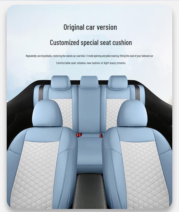 Five-Seat Qashqai Full Leather SUV Cushion: All-Season, Full Surround Seat Cover.