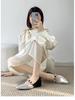Spring & Autumn Beaded Strap Pointed Toe Mary Jane Shoes for Women