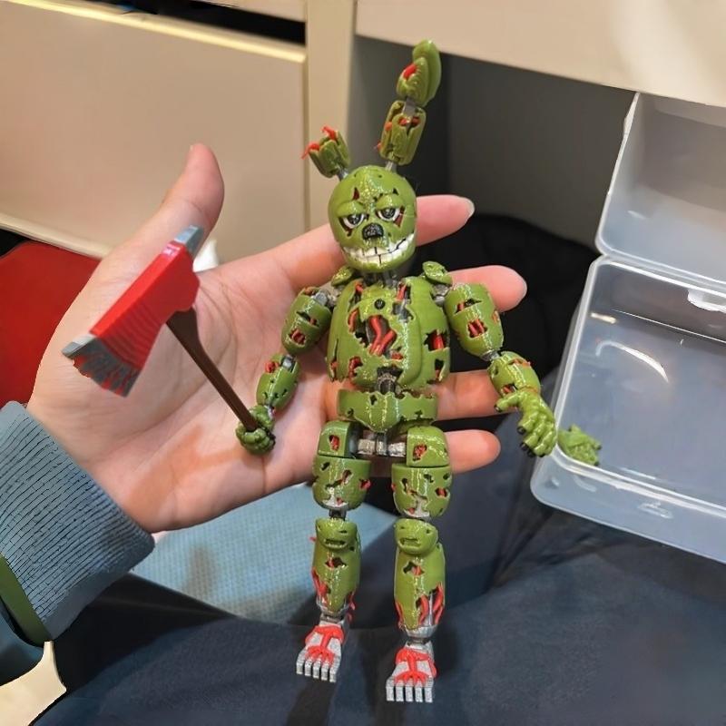 3D-gedruckte Five Nights At Harem 3 Springtrap T13 Actionfigur Mehrgelenkig Abnehmbar Auf Lager