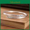 Bracelete Exclusivo Estilo Étnico Vintage de Cobre Sólido Fosco Com Reflexo Prateado Atacado da Fábrica