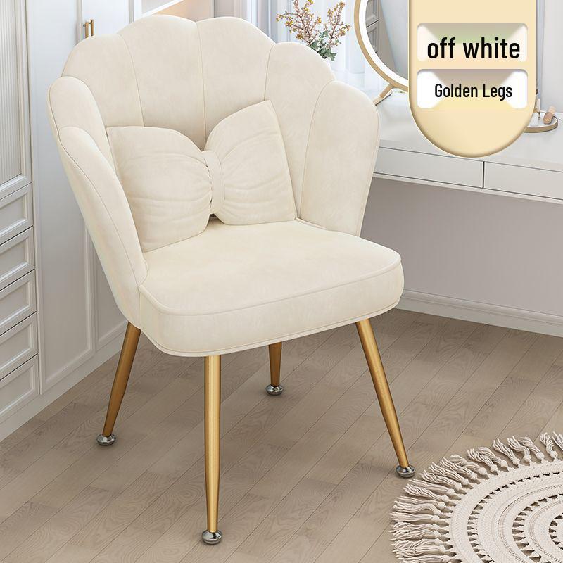 Nordic Petal Backrest Chair for Dining, Bedroom, or Vanity