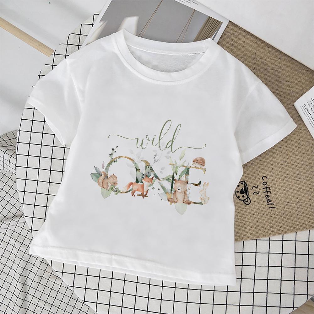 Kids Fall Summer Comfy Child Tops Cute Funny Cartoon  Clothes Short Sleeve Tee Shirt