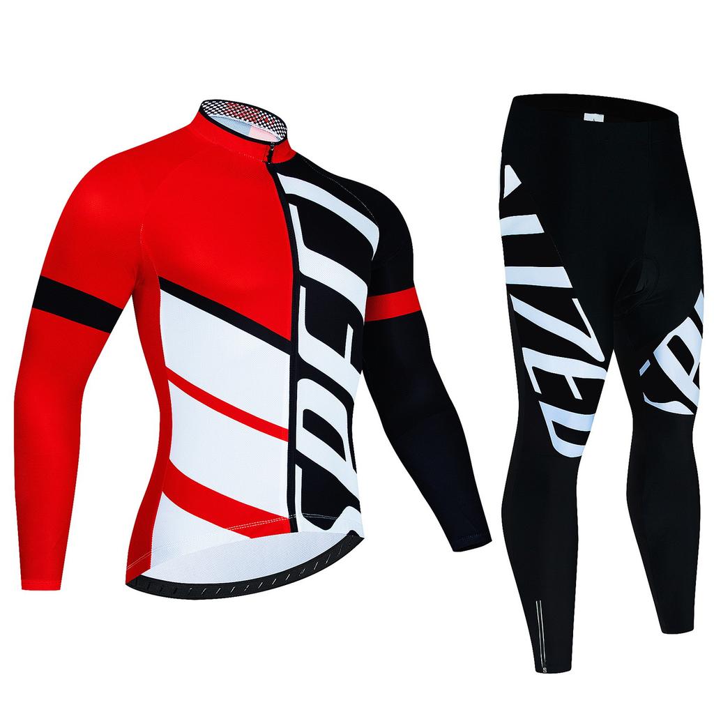 Cycling Suit Long-sleeved Suit, Cycling Suit Spring and Autumn Tour De France Competition Suit
