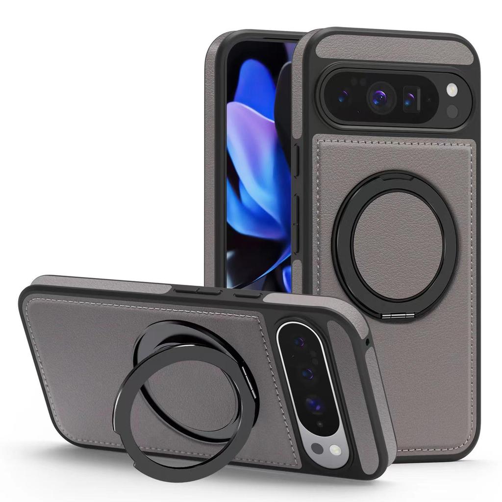 Yashi 360 Magnetic Stand for Google Pixel 9A Leather Protective Case - 10ProXL Model