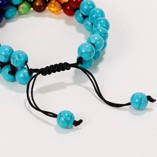 Double Braided Beads Planet Milky Náramek Stone Way Universe Matný náramek